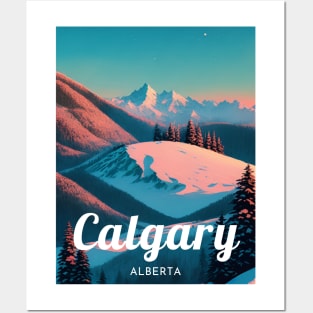 Calgary ski - Alberta Canada Posters and Art